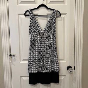 AGB Dress in black and white. Size 10